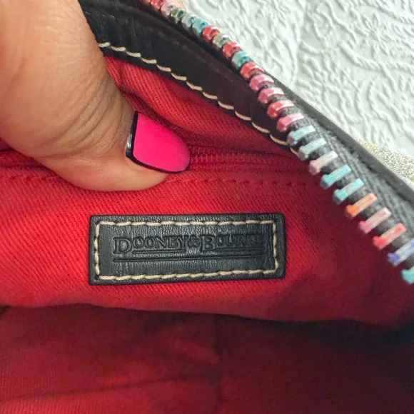 Dooney & Bourke Colorful Letter Print Shoulder Bag - Picture 8 of 9